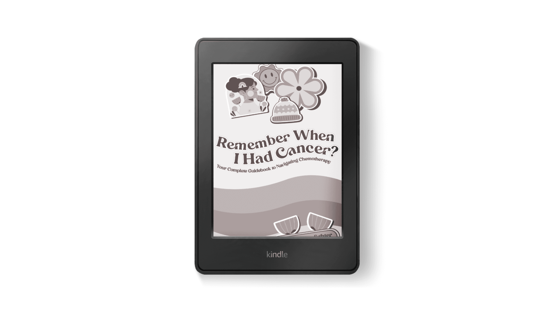 Cover of Remember When I Had Cancer, a vibrant orange and navy guidebook for navigating chemotherapy.